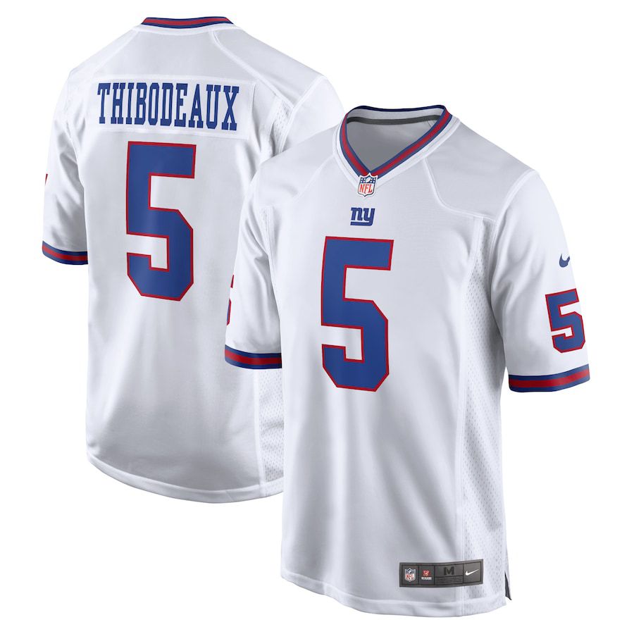 Men New York Giants #5 Kayvon Thibodeaux Nike White Alternate Game NFL Jersey->new york giants->NFL Jersey